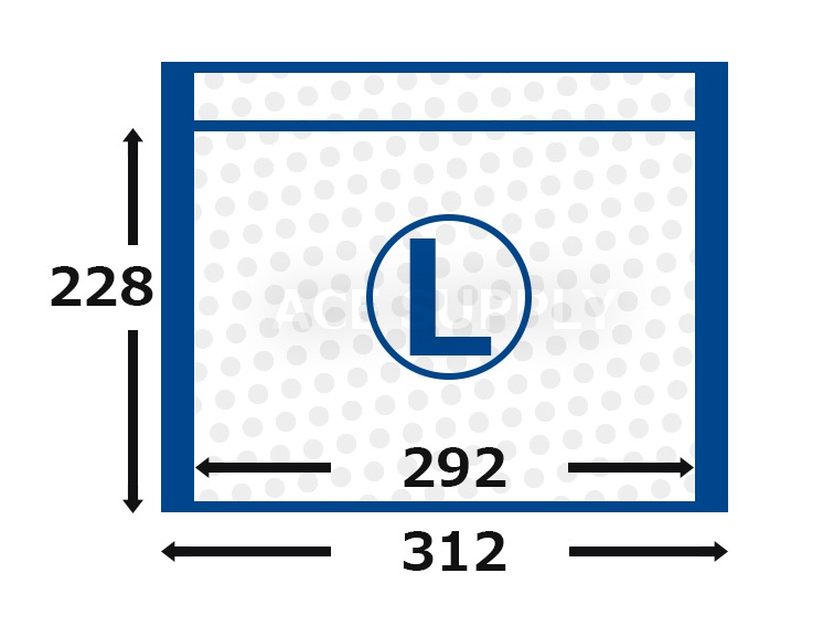 ��240��ۥ饯�å�����������ݥ꥿���ס��ۥ磻�ȡ�L������(����312��228+40mm)