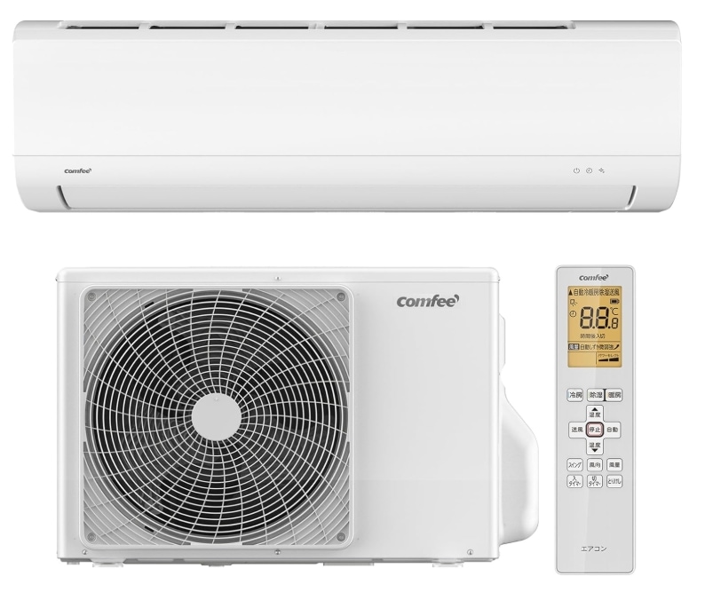 【2025年モデル】Comfee CYA-221B(W) エアコン 主に6畳用 エアコン 6畳用 Comfee' 2025年モデル ホワイト クーラー 除湿