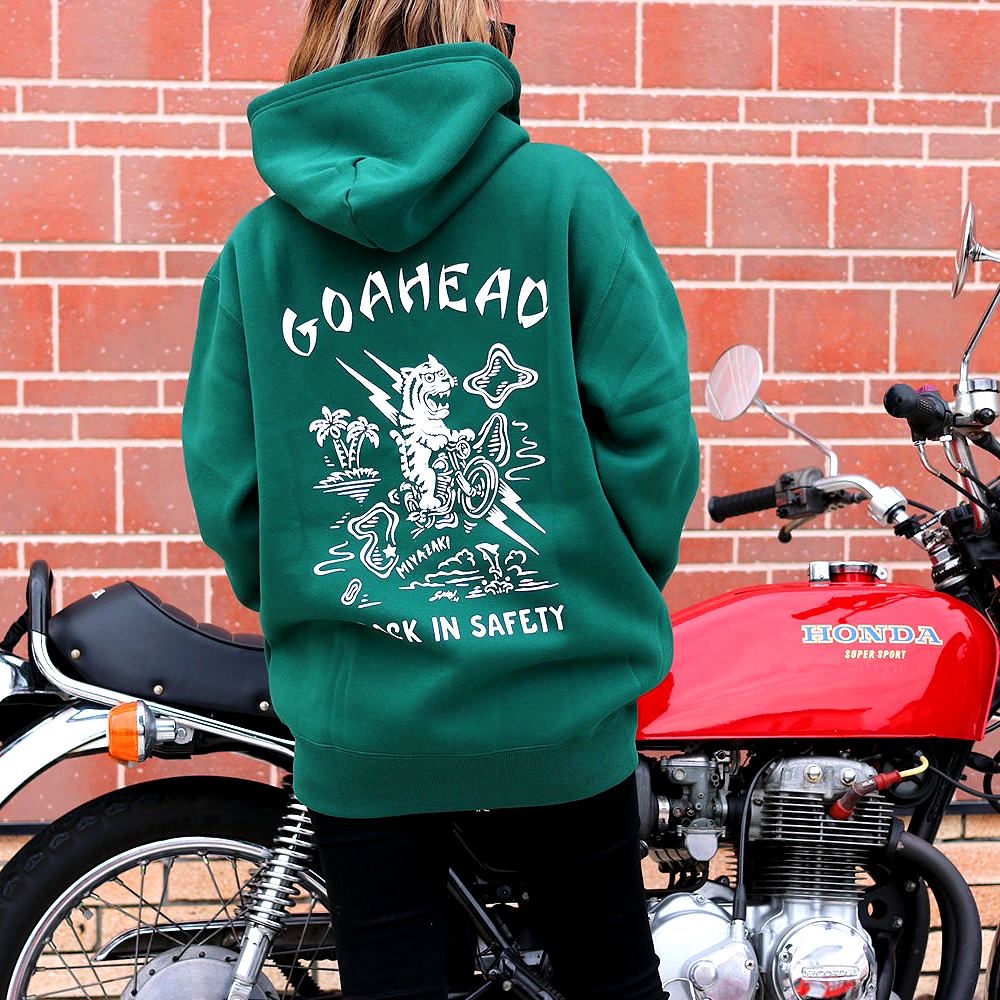 BACK IN SAFETY ZIPUP HOODIE [GOAHEAD/ゴーアヘッド]
