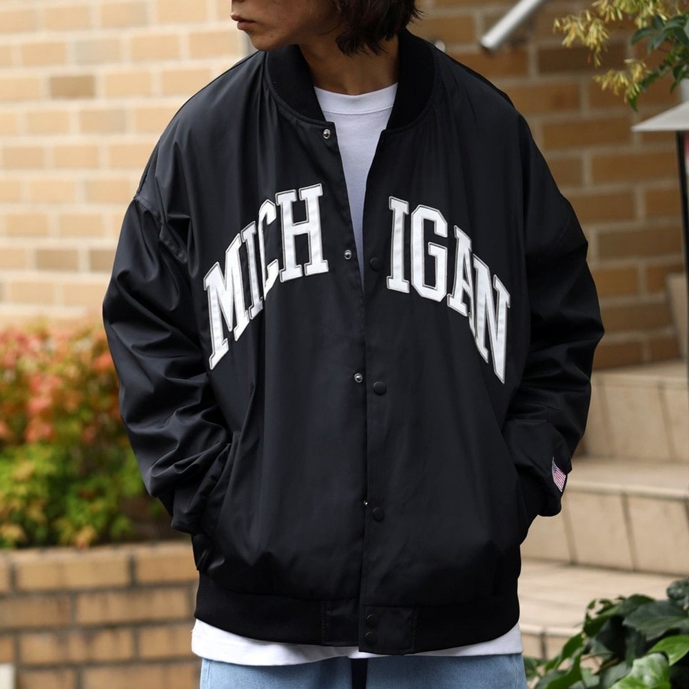 BIG SILHOUETTE EMBROIDERY COLLEGE LOGO JACKET [GOAHEAD/ゴーアヘッド]