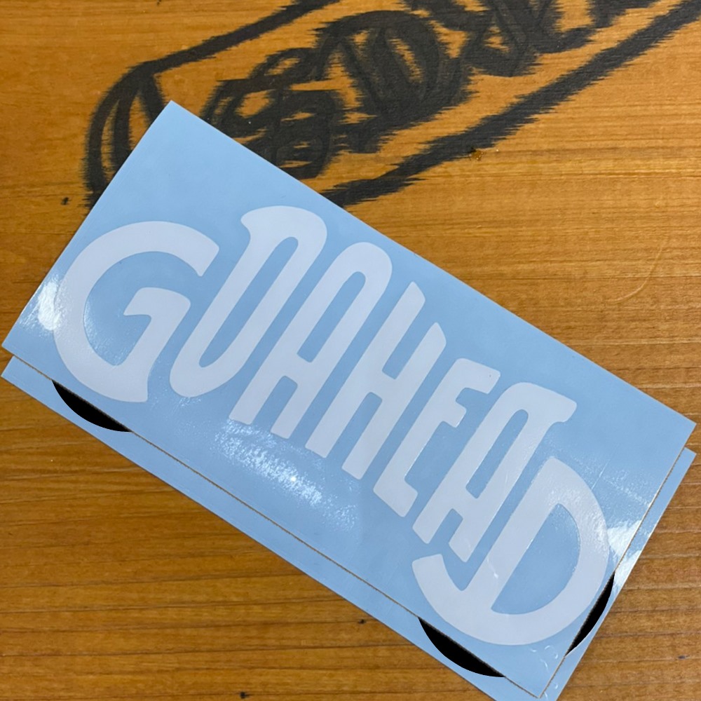 GOAHEADバイク用 ロゴステッカー(ブラック/ホワイト2枚セット),GOAHEAD,ゴーアヘッド]