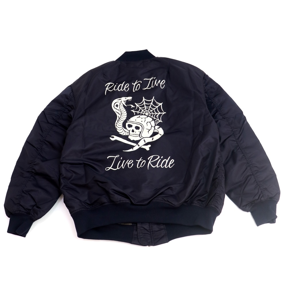 SKULL&COBRA BOMBER JACKET(MA-1) [GOAHEAD/ゴーアヘッド]