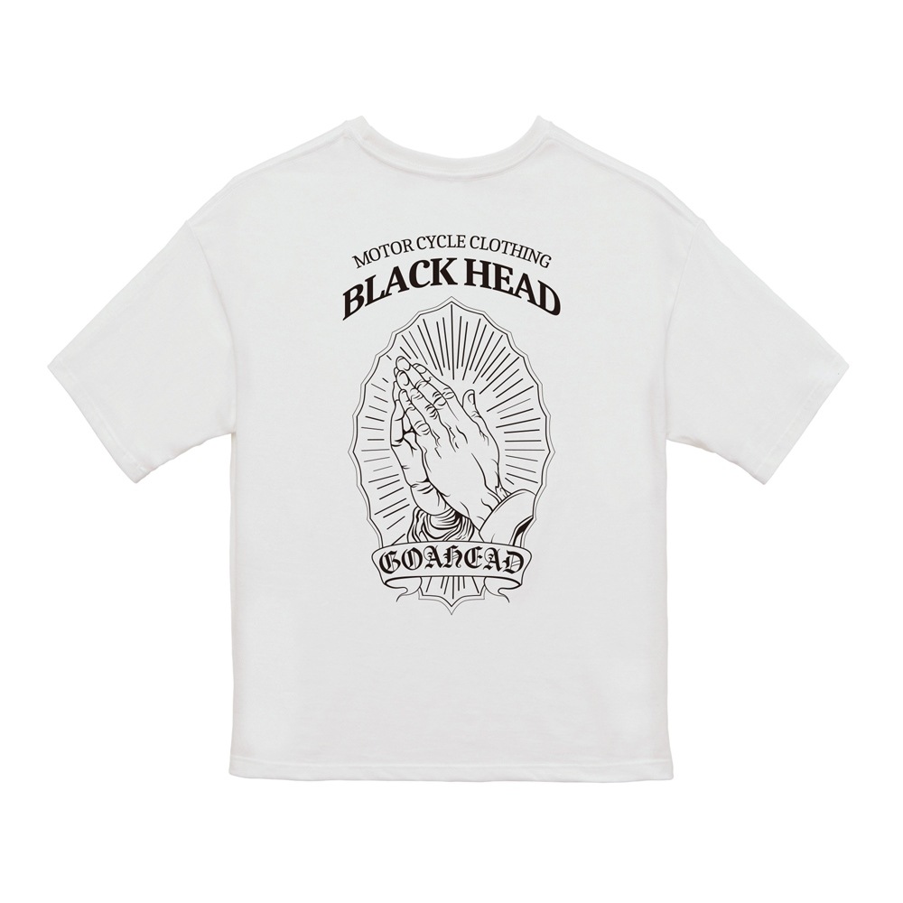 PRAY HAND BIG SILHOUETTE S/S TEE #BLACK [BLACK HEAD/ブラックヘッド]