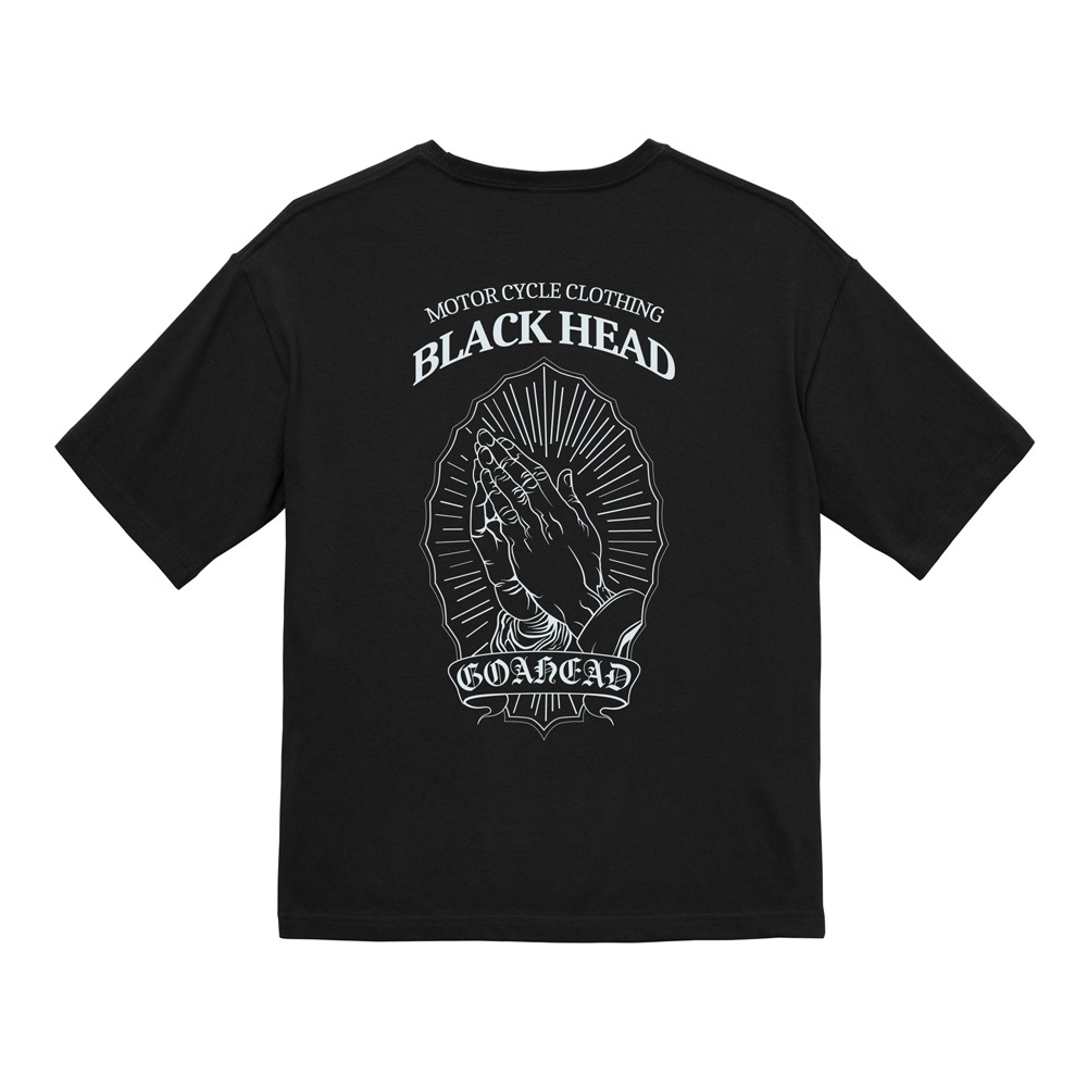 PRAY HAND BIG SILHOUETTE S/S TEE #BLACK [BLACK HEAD/ブラックヘッド]