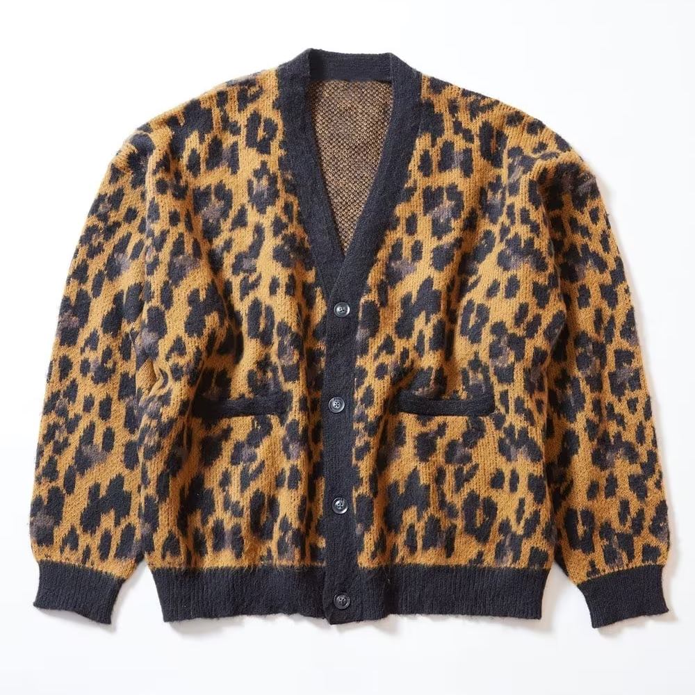 SHAGGY KNIT LEOPARD CARDIGAN [GOAHEAD/ゴーアヘッド]