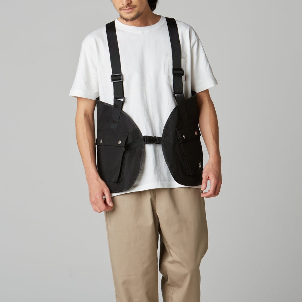 BLUCO/ブルコ UTILITY VEST Solid black | signalstationpizza.com