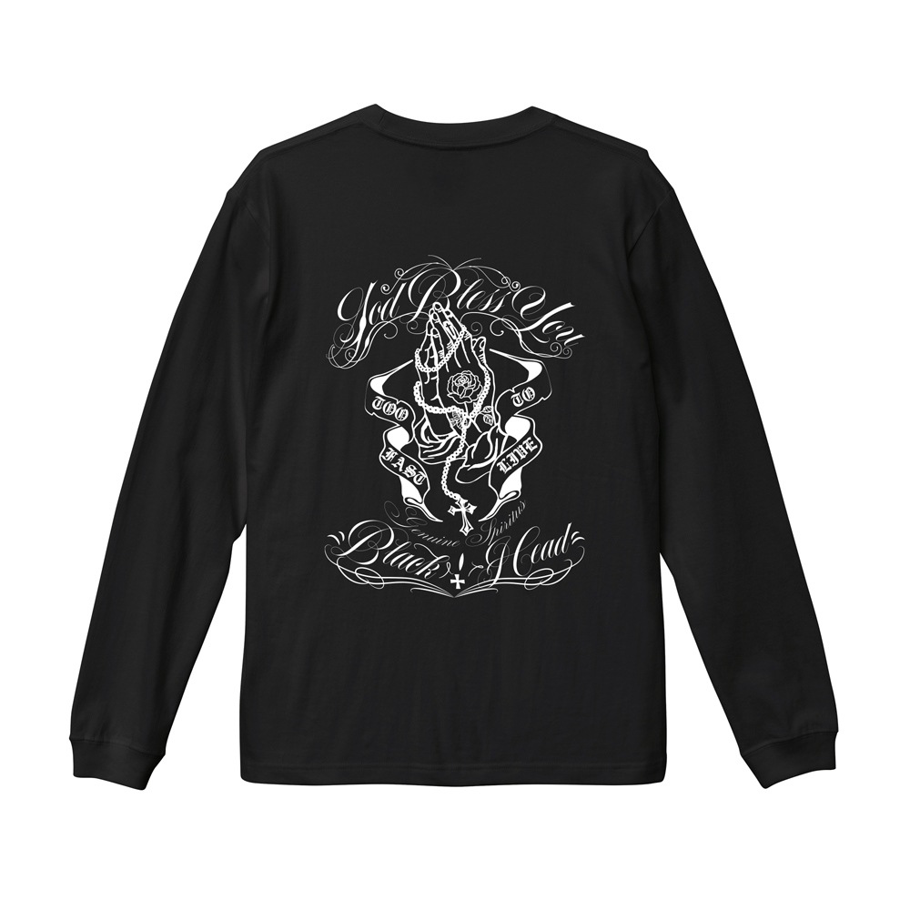 GOD BLESS YOU L/S TEE [BLACK HEAD/ブラックヘッド]