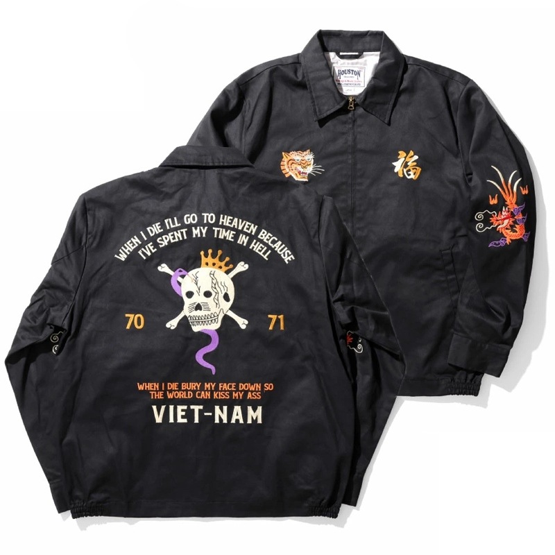COTTON VIETNAM JACKET(SKULL) [HOUSTON/ヒューストン]