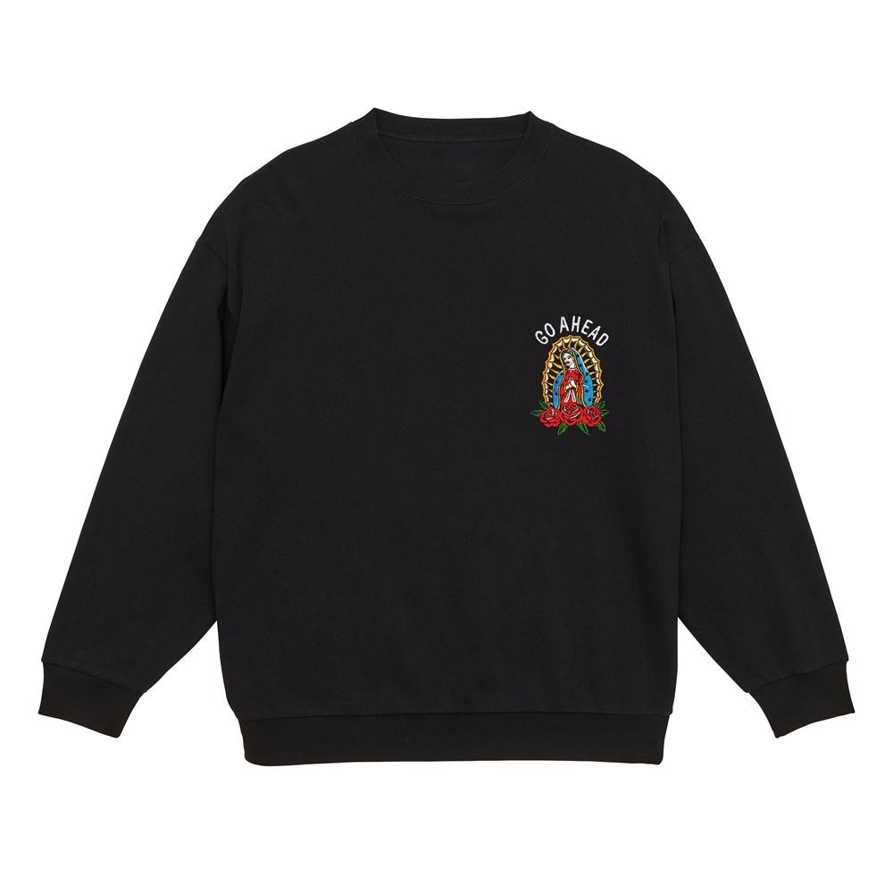 OLD SKOOL MARIA EMBROIDERY BIG SILHOUETTE L/S TEE