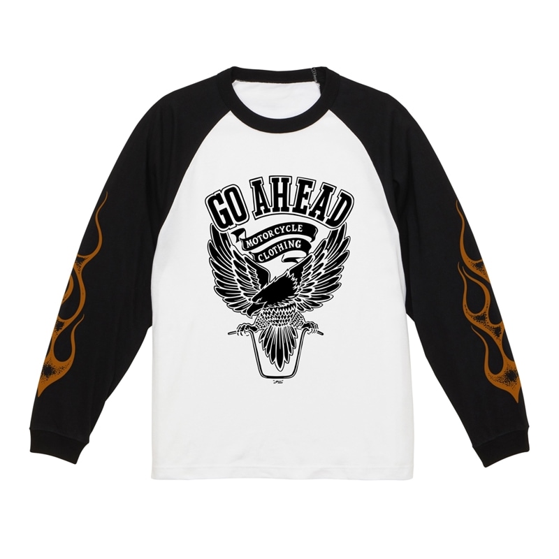 VINTAGE EAGLE FIRE SLEEVE RAGLAN L/S TEE