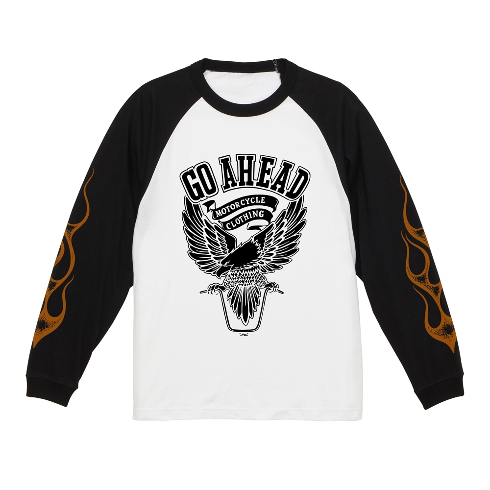 VINTAGE EAGLE FIRE SLEEVE RAGLAN L/S TEE