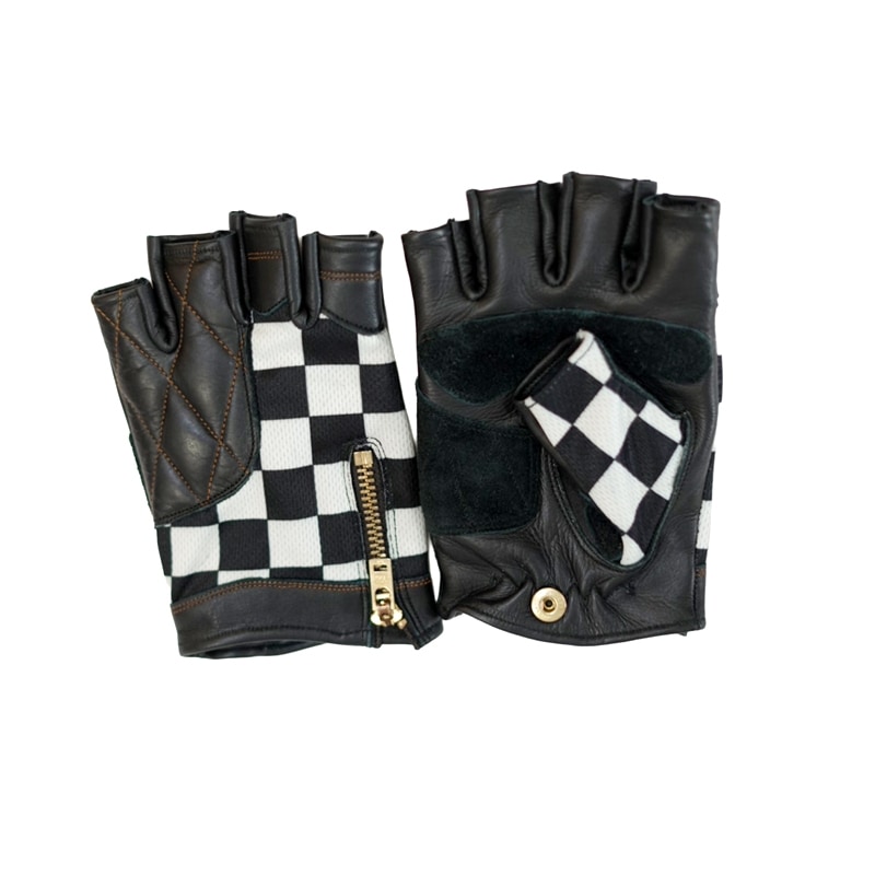 VG15S CHECKER FINGERLESS GLOVE