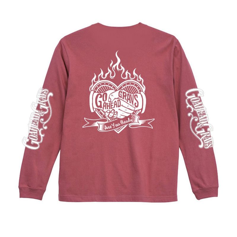 A-Y-READY? GOAHEAD×GRAVS  COLLABORATION L/S TEE