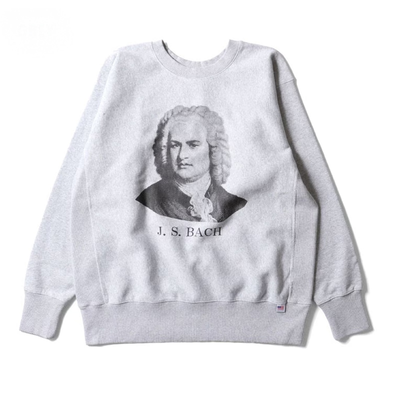 PRINT U.S COTTON R/V SWEAT(Bach)