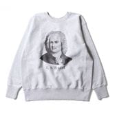 PRINT U.S COTTON R/V SWEAT(Bach)