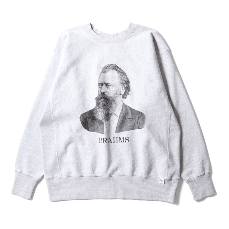 PRINT U.S COTTON R/V SWEAT(Brahms)
