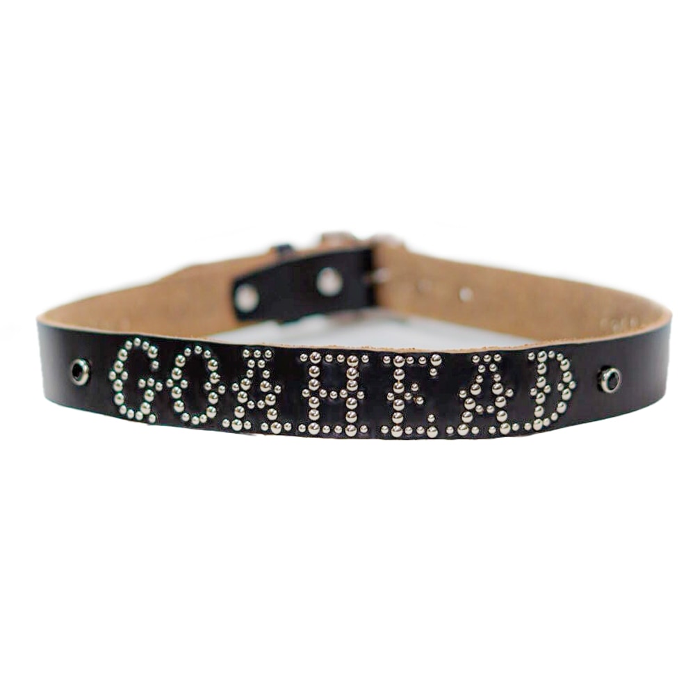GO AHEAD LETTERING STUDS BELT