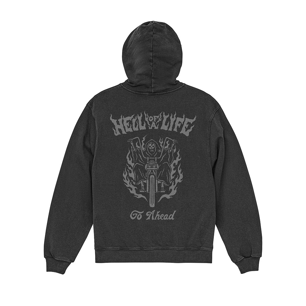 HELL OF A LIFE FADE ZIP HOODIE