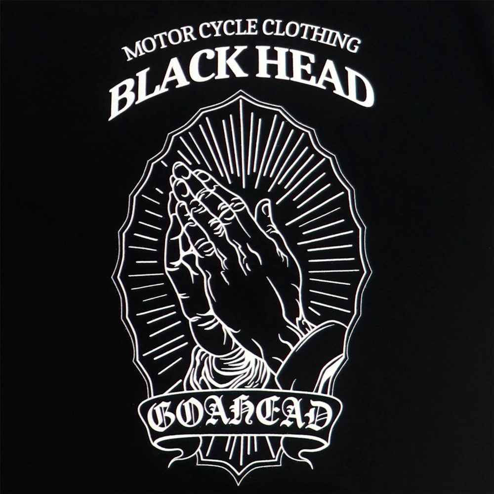 PRAY HAND BIG SILHOUETTE S/S TEE #BLACK [BLACK HEAD/ブラックヘッド]