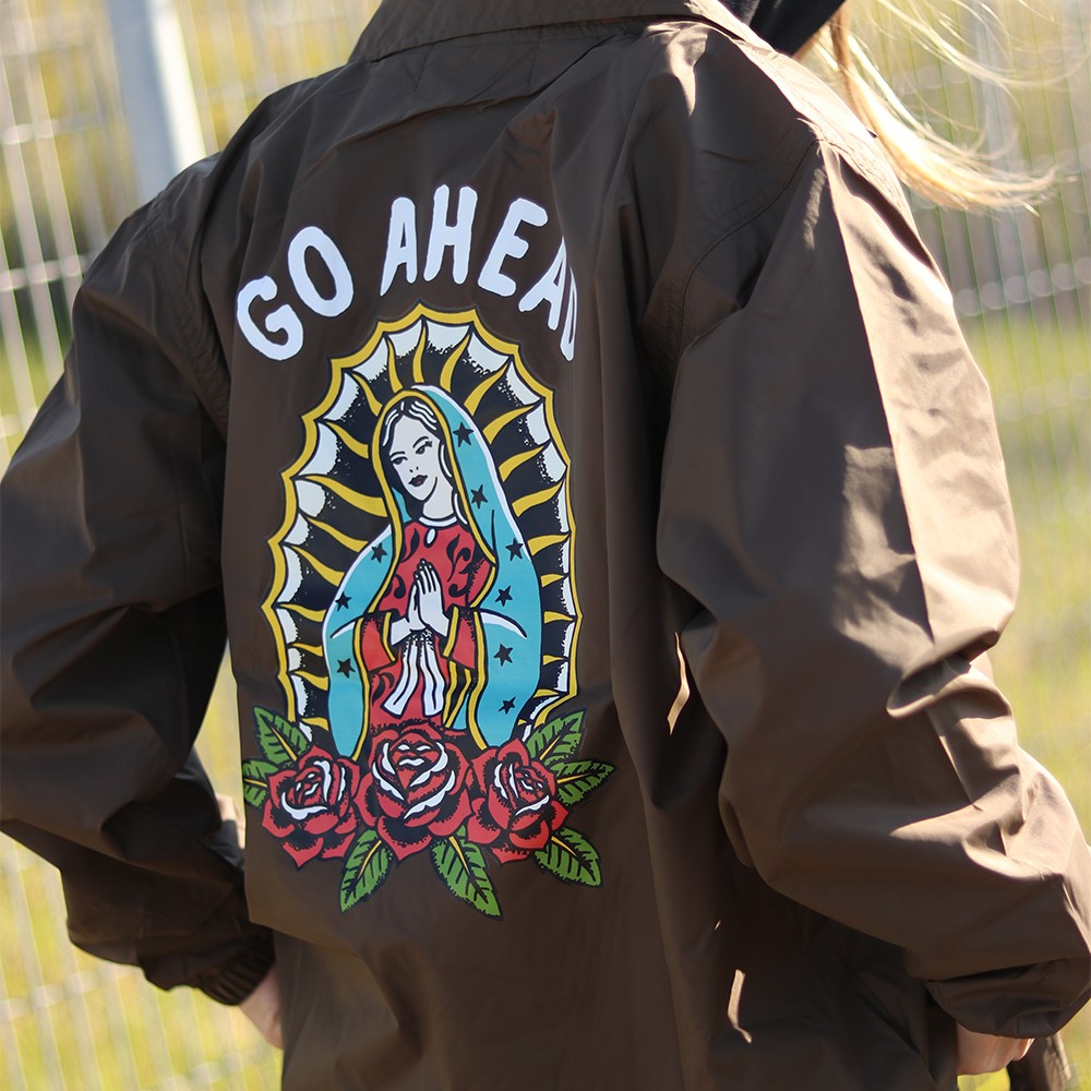 GOAHEAD コーチジャケット マリアプリント OLD SKOOL MARIA NYLON COACH JACKET [GOAHEAD/ゴーアヘッド] | BRAND