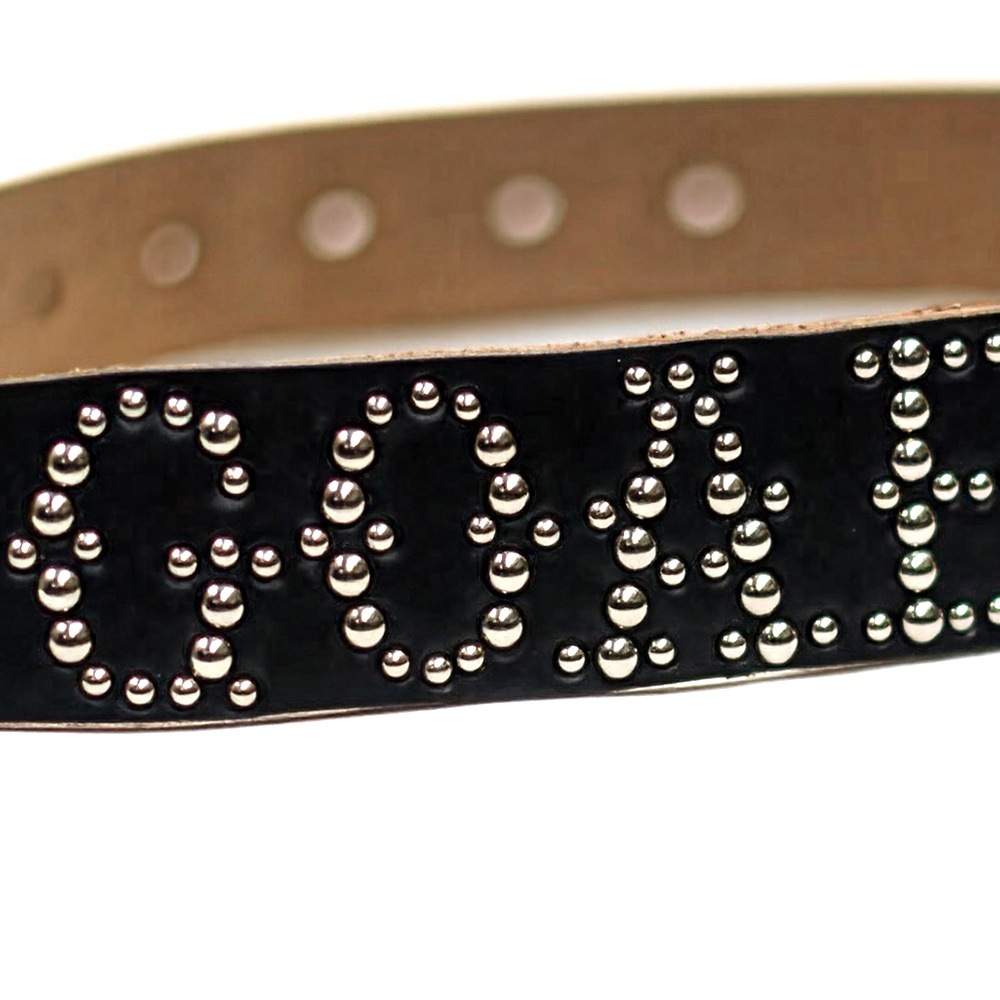GO AHEAD LETTERING STUDS BELT