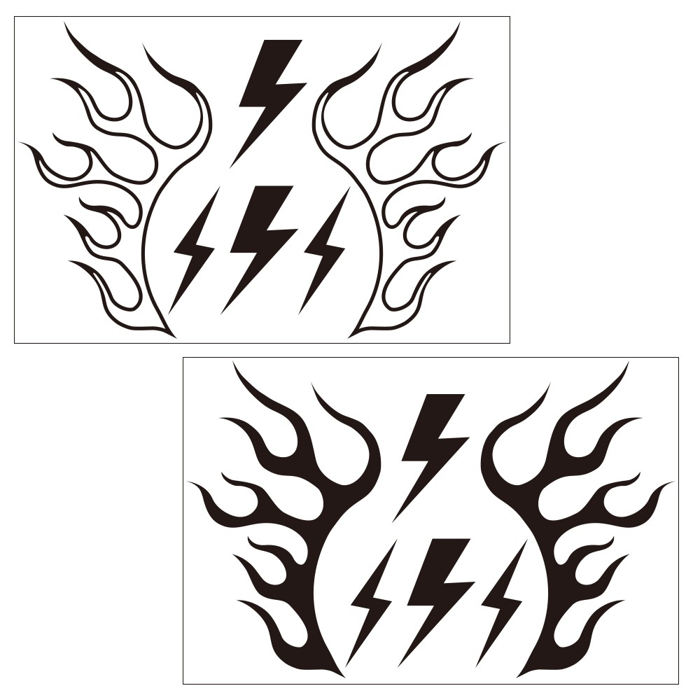 FIRE PATTERN STICKERS [GOAHEAD/ゴーアヘッド]