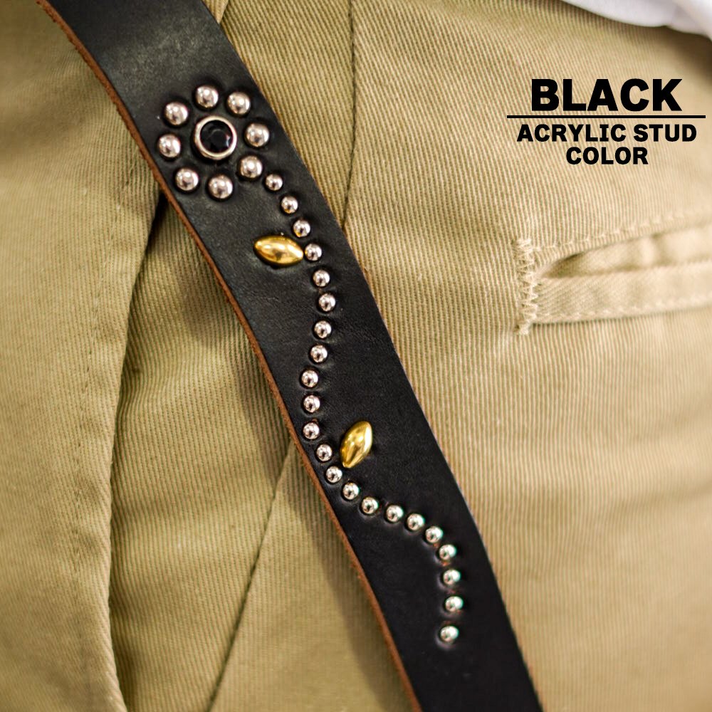 STUDDED WESTERN NARROW BELT