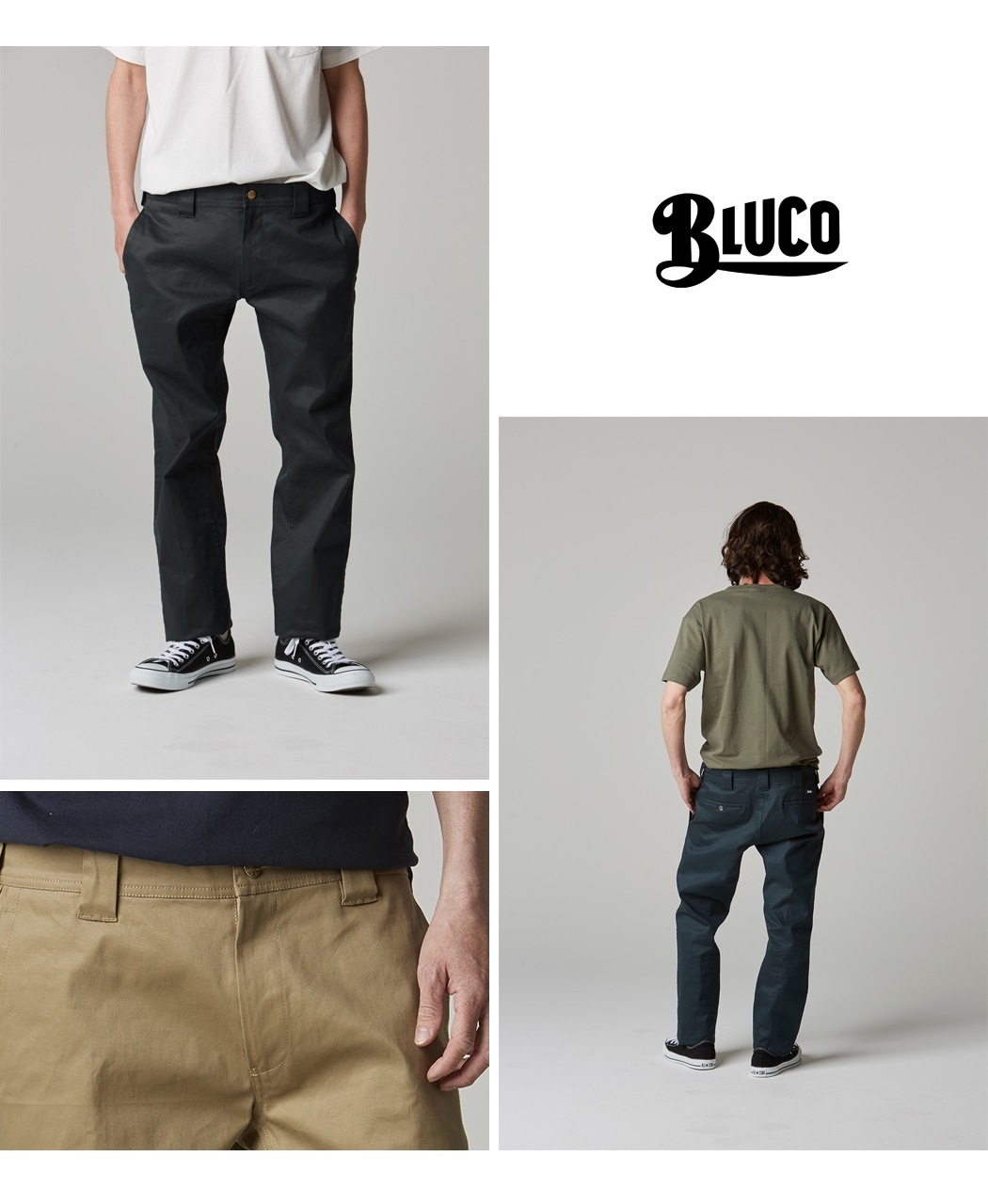 SLIM WORK PANTS -stretch- [BLUCO/ブルコ]