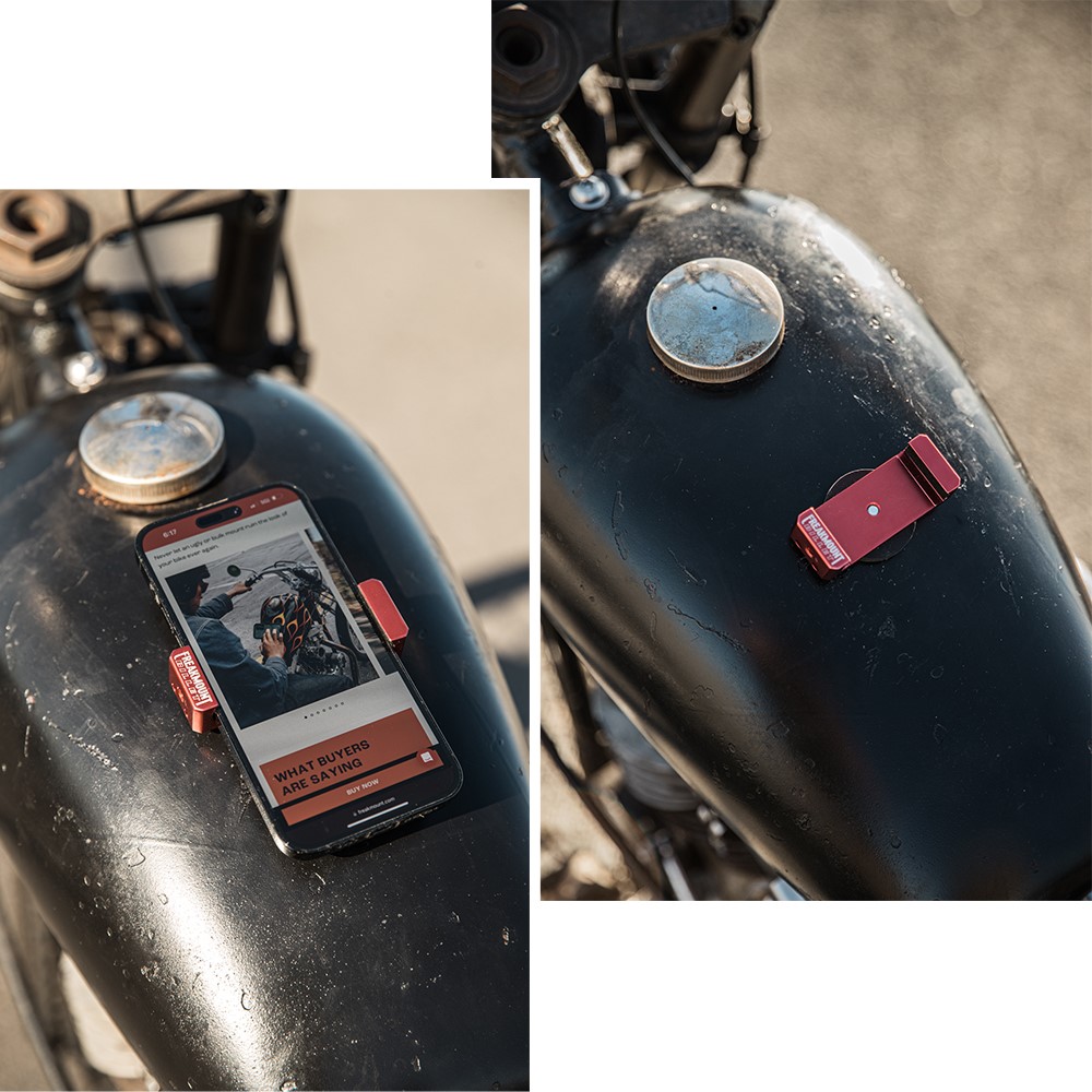 BILLET SMARTPHONE HOLDER #CIRCUS RED [FREAKMOUNT/フリーク マウント]