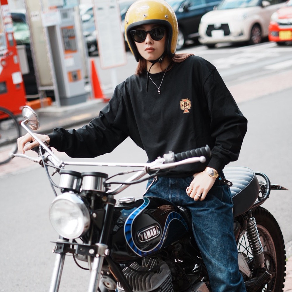 MOONEYES x DOGTOWN x BLUCO PRINT L/S TEE