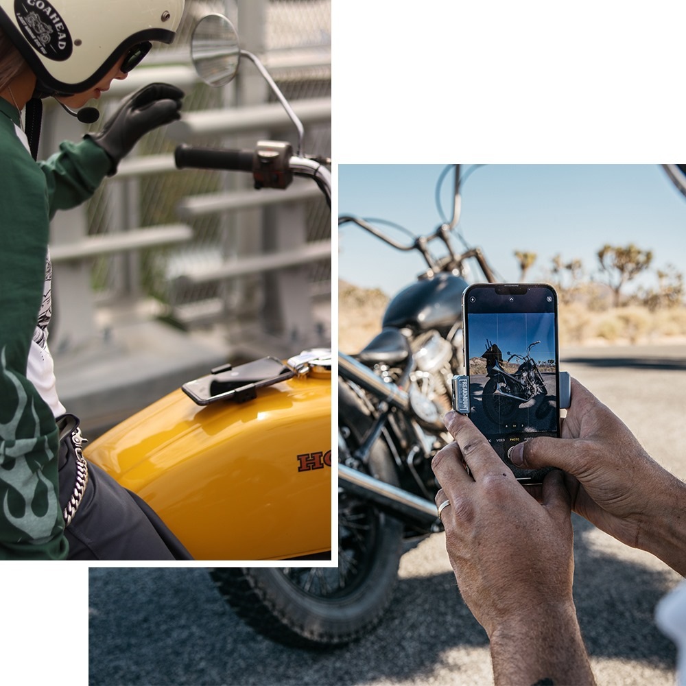 BILLET SMARTPHONE HOLDER #STEEL BLUE [FREAKMOUNT/フリーク マウント]