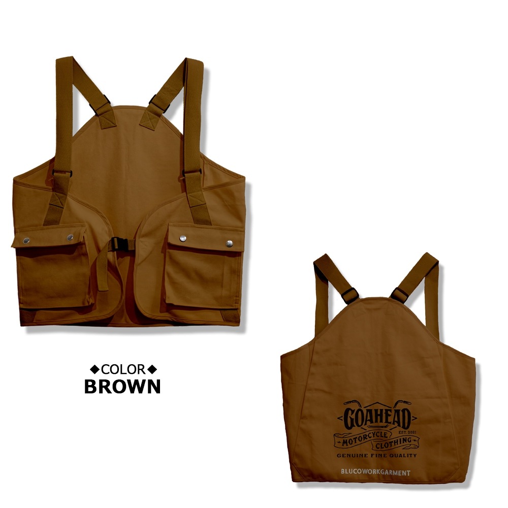 移転オープン記念商品]BLUCO×GOAHEAD COTTON DUCK UTILITY VEST