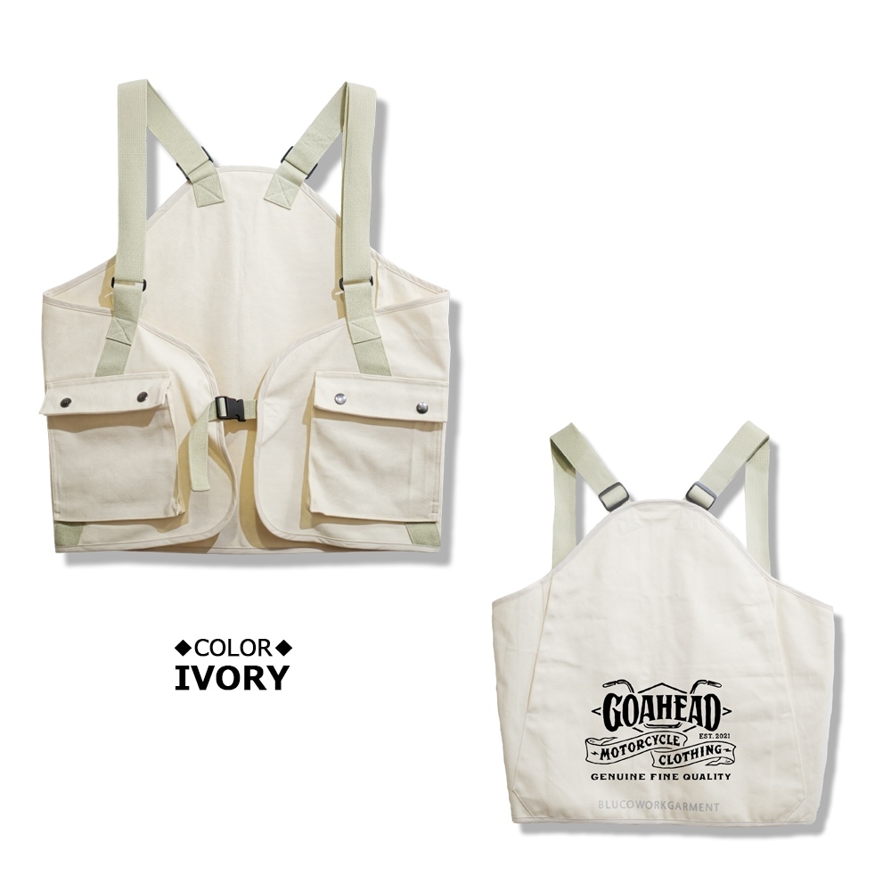 移転オープン記念商品]BLUCO×GOAHEAD COTTON DUCK UTILITY VEST