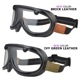 60's VINTAGE GOGGLE LEATHER 1inch