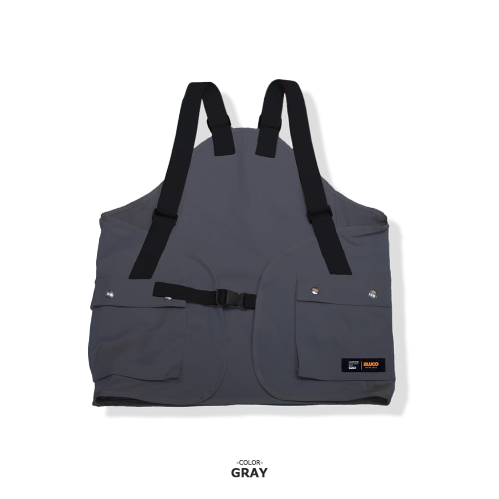 BLUCO/ブルコ　UTILITY VEST L. INDIGO BLUCO 【ブルコ】 UTILITY VEST -SOLID-（ユーティリティベスト
