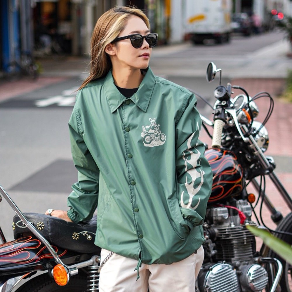 WHATEVER NYLON COACH JACKET