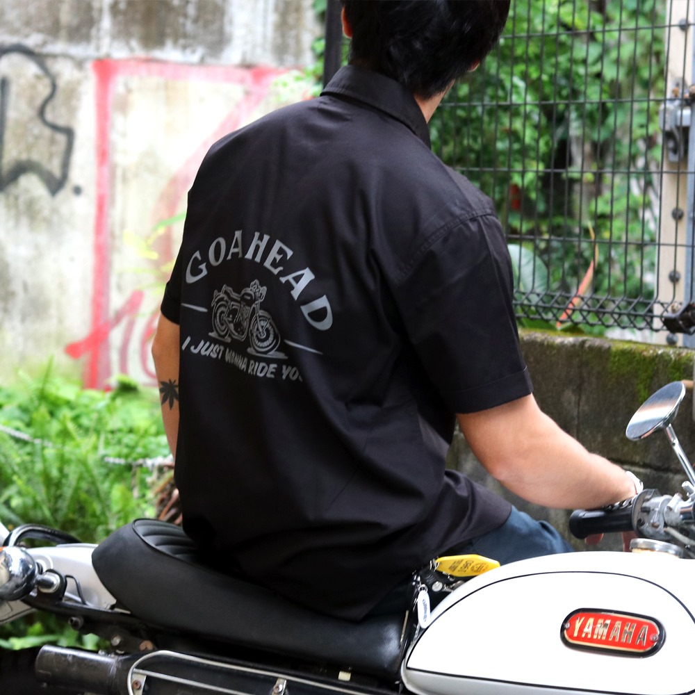 JUST WANNA RIDE T/C WORK SHIRT [GOAHEAD/ゴーアヘッド]
