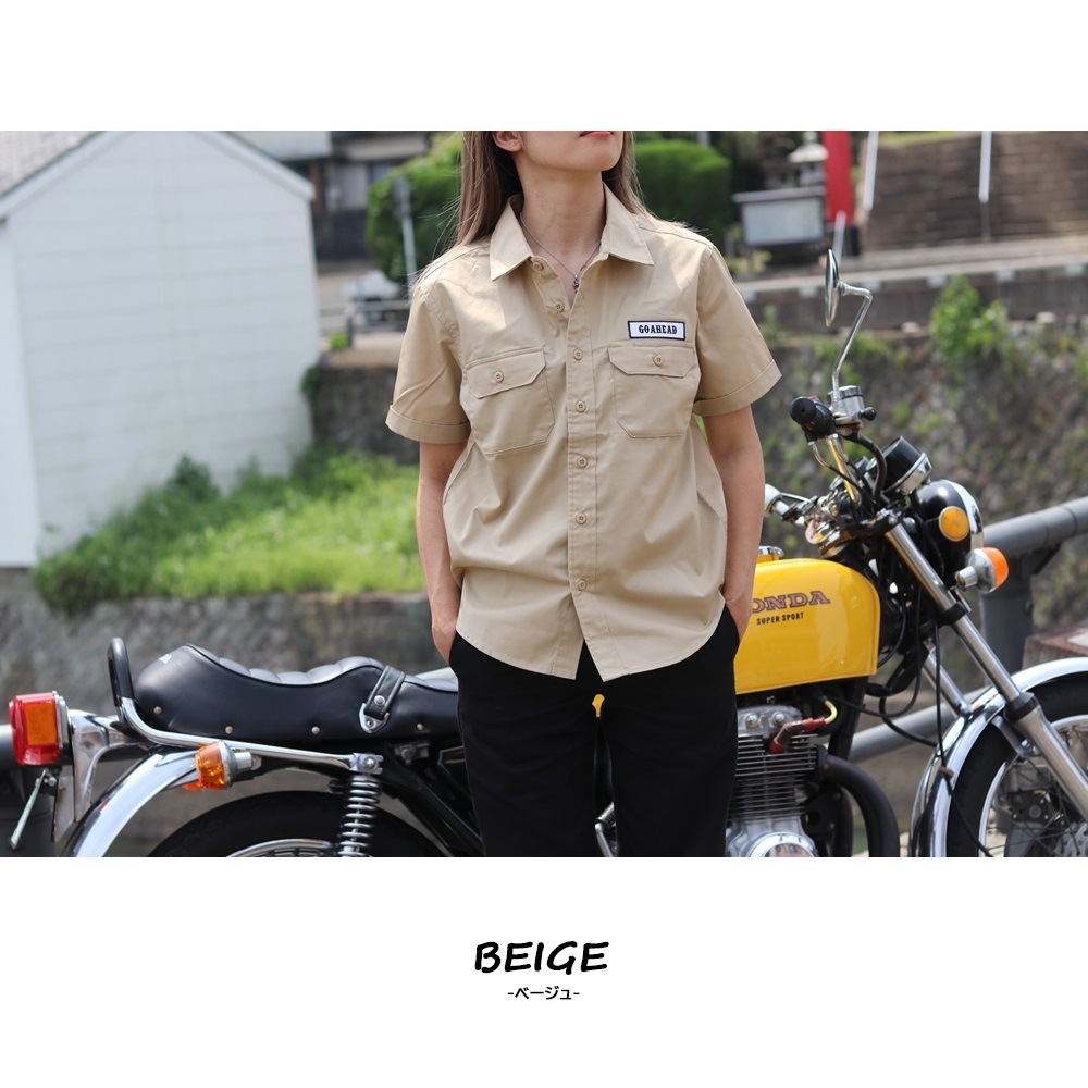 JUST WANNA RIDE T/C WORK SHIRT [GOAHEAD/ゴーアヘッド]