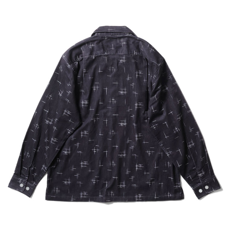 PRINT CORDUROY SHIRT(KASURI)