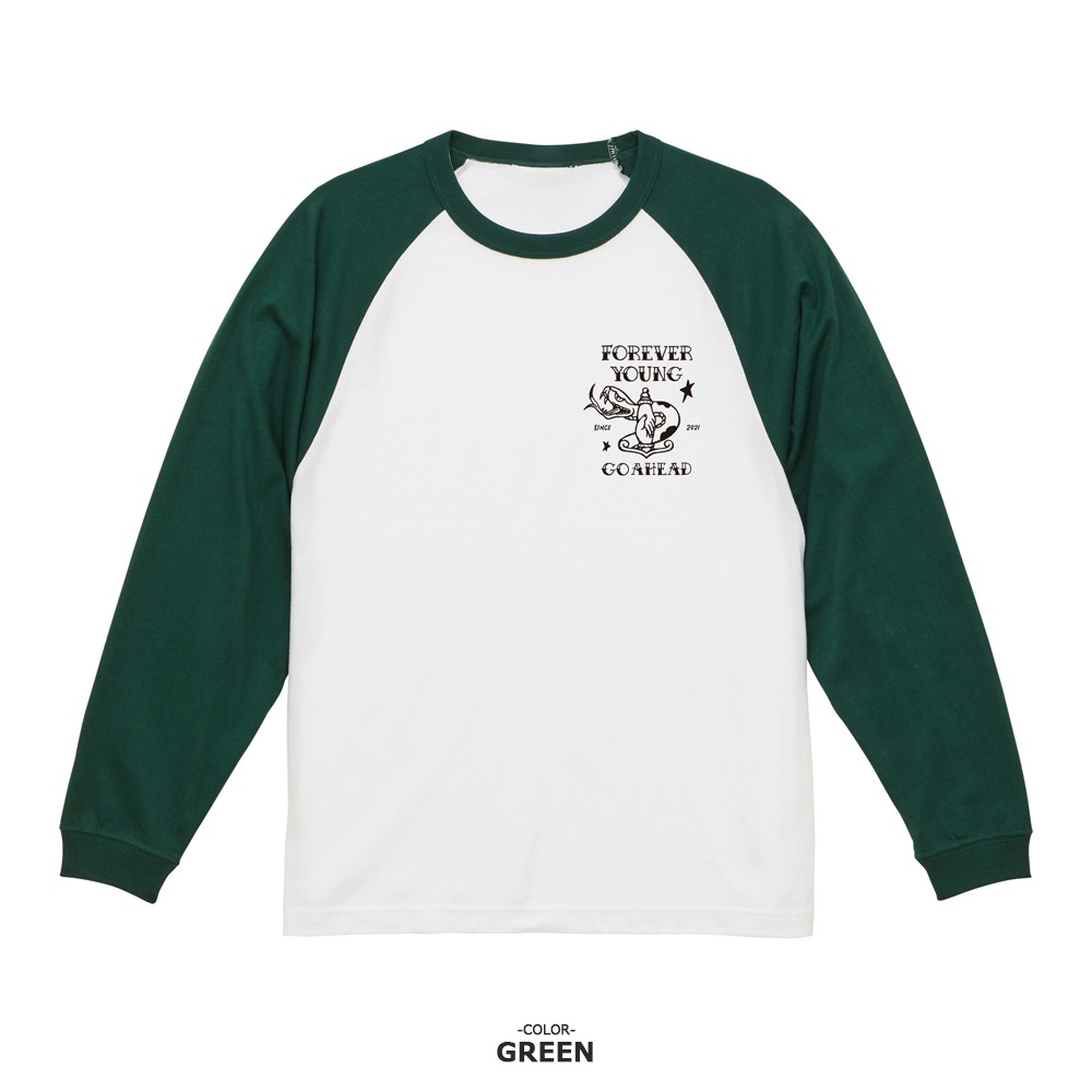 FOREVER YOUNG RAGLAN L/S TEE