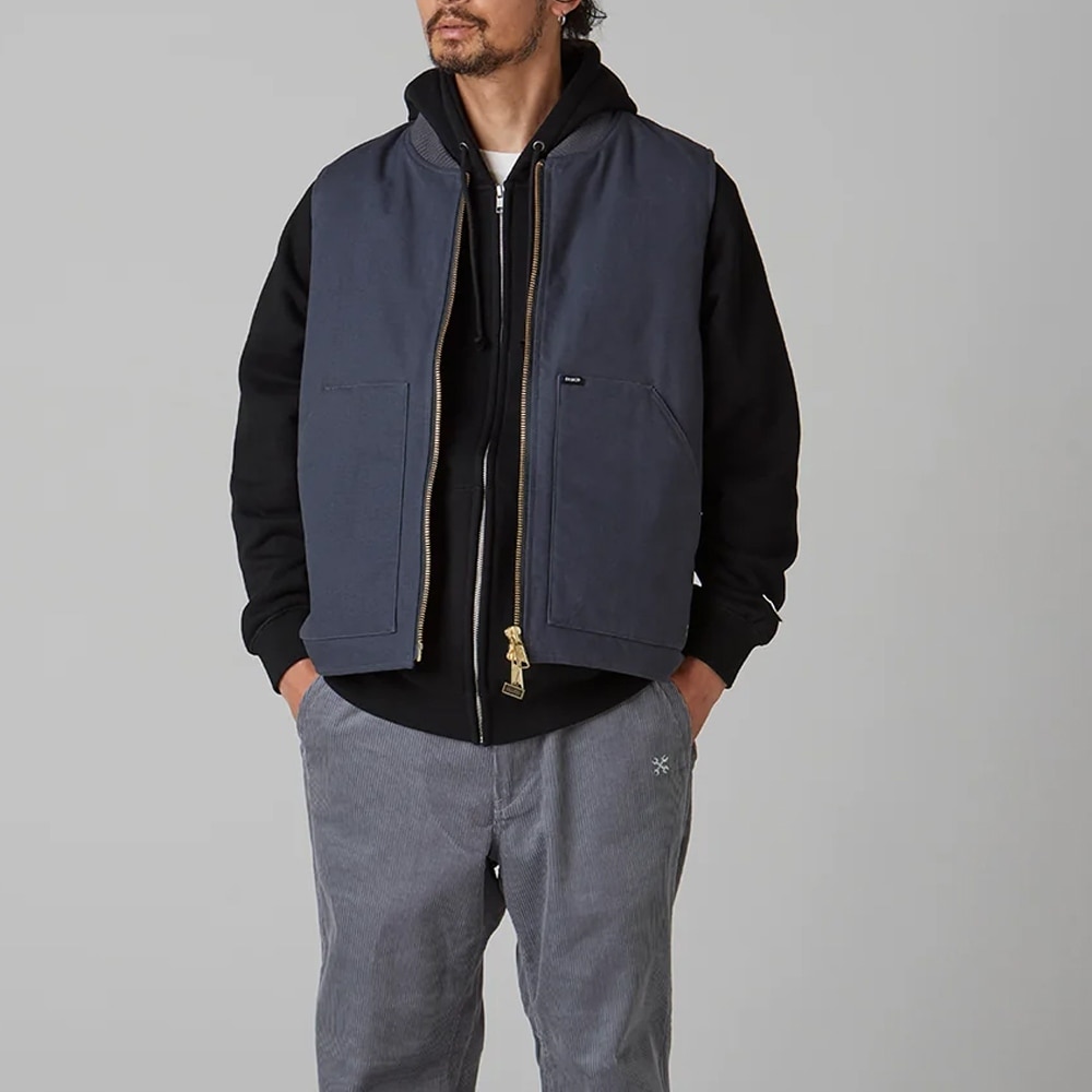 RIB COLLAR DUCK VEST