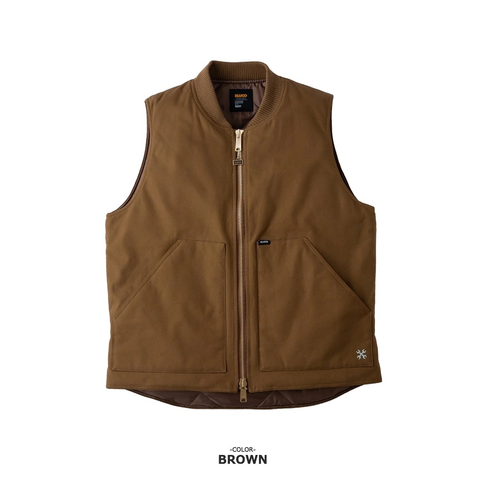 RIB COLLAR DUCK VEST