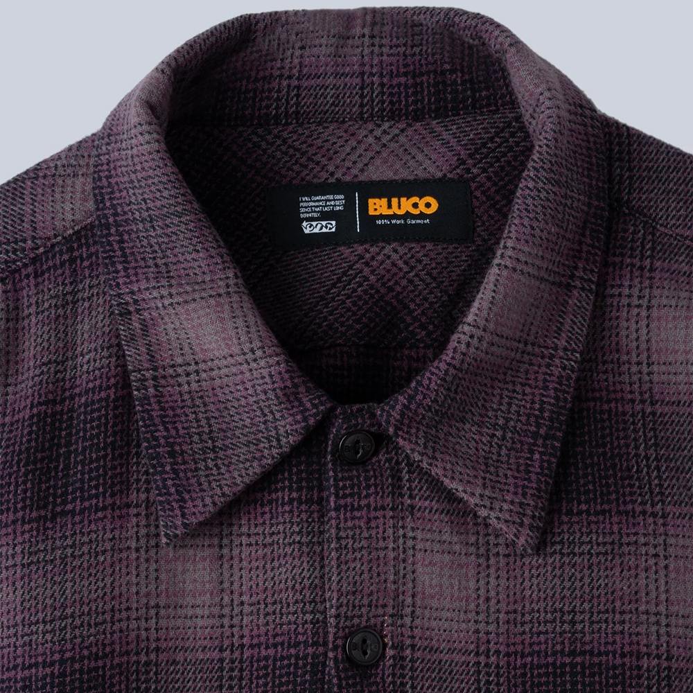 OMBRE CHECK FLANNEL SHIRT