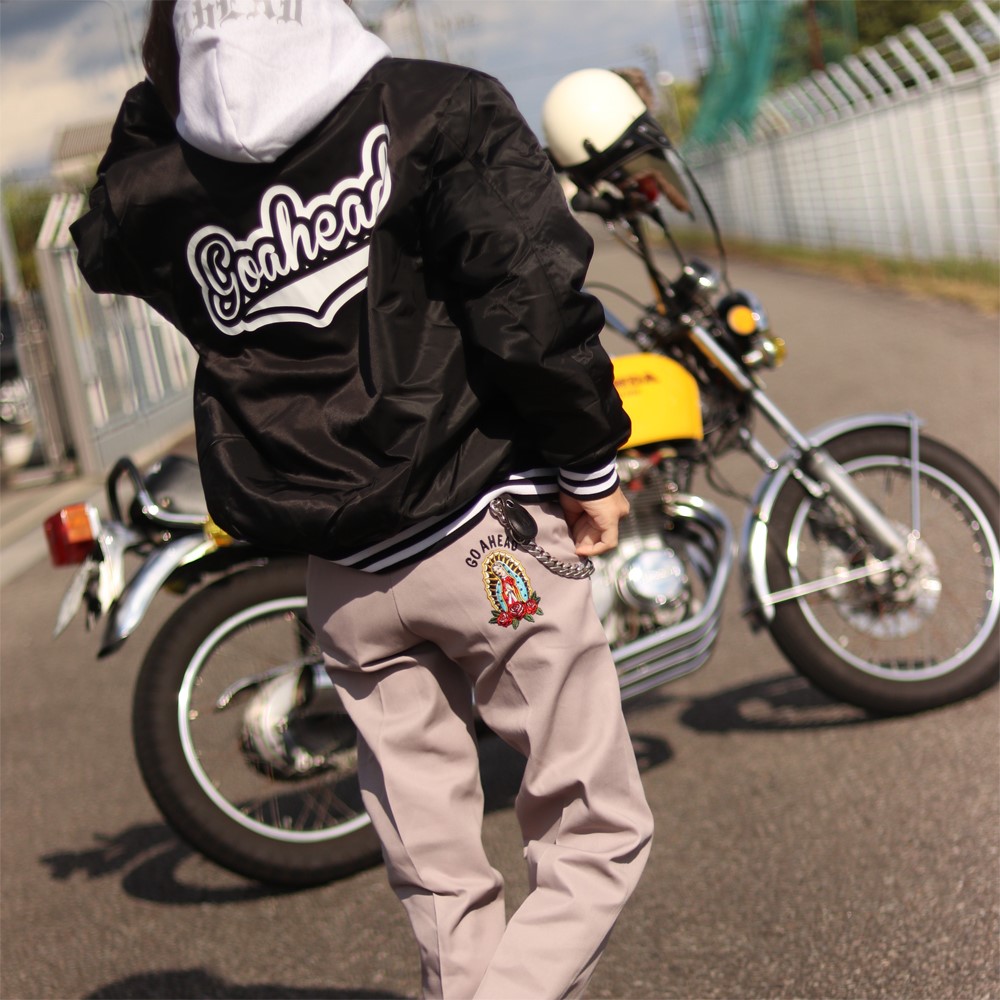 OLD SKOOL MARIA EMBROIDERY WORK PANTS [GOAHEAD/ゴーアヘッド]