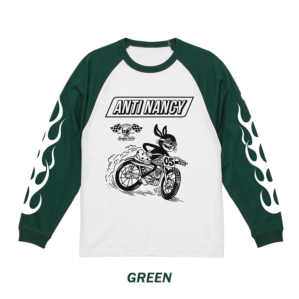 AYARABBIT ANTI NANCY RAGLAN L/S TEE [GOAHEAD/ゴーアヘッド]