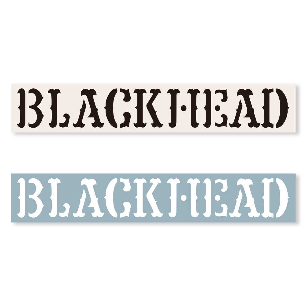 LOGO CUTTING STICKER [BLACK HEAD/ブラックヘッド]
