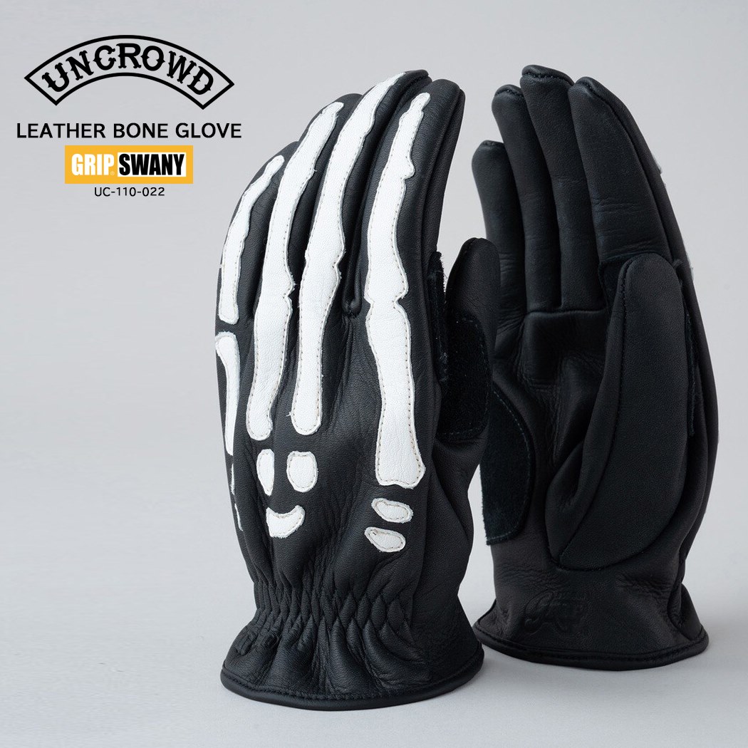 LEATHER BONE GLOVE [UNCROWD/アンクラウド]