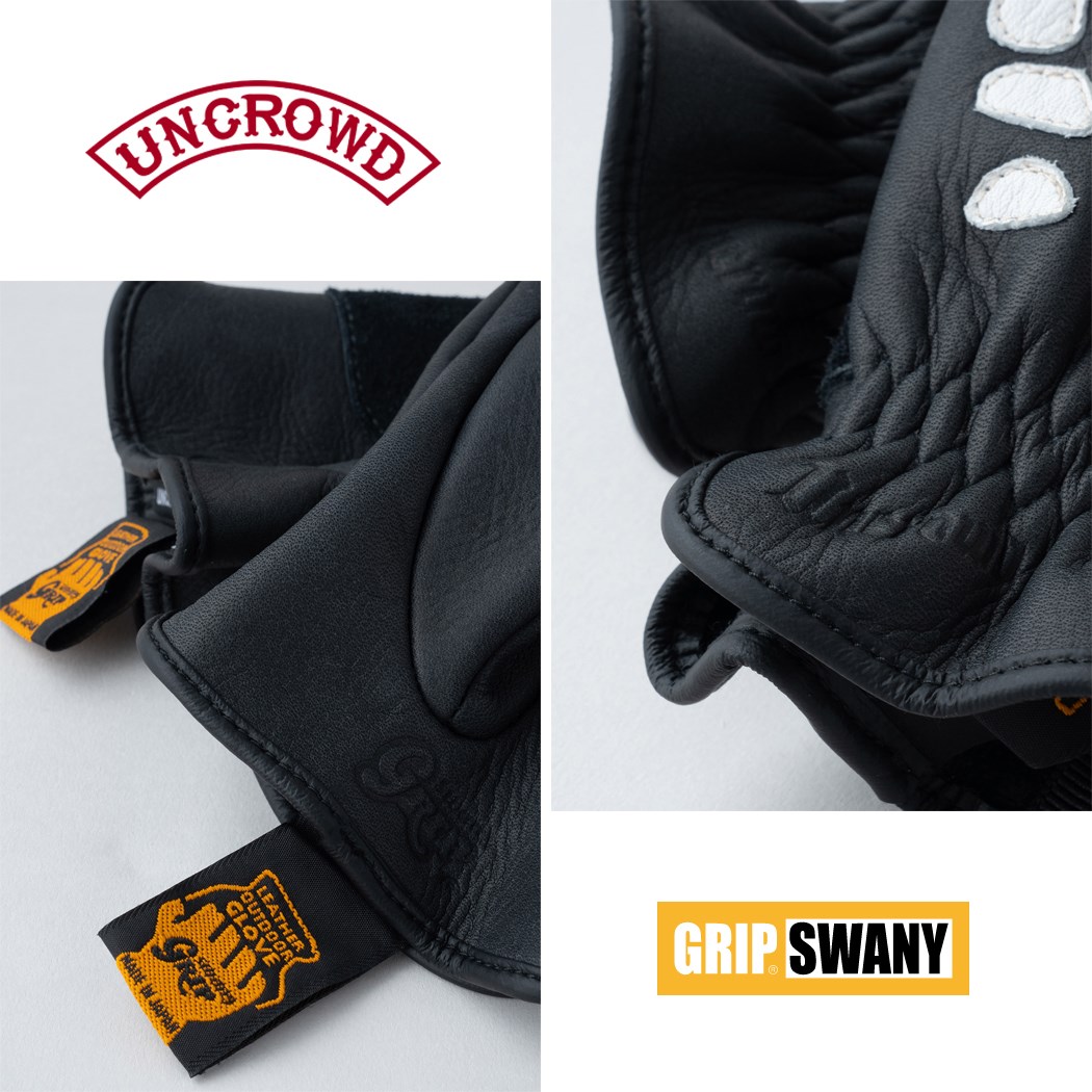 LEATHER BONE GLOVE [UNCROWD/アンクラウド]