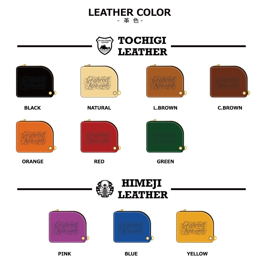 SCRIPT LOGO ZIP MINIMUM WALLET [GOAHEAD/ゴーアヘッド]