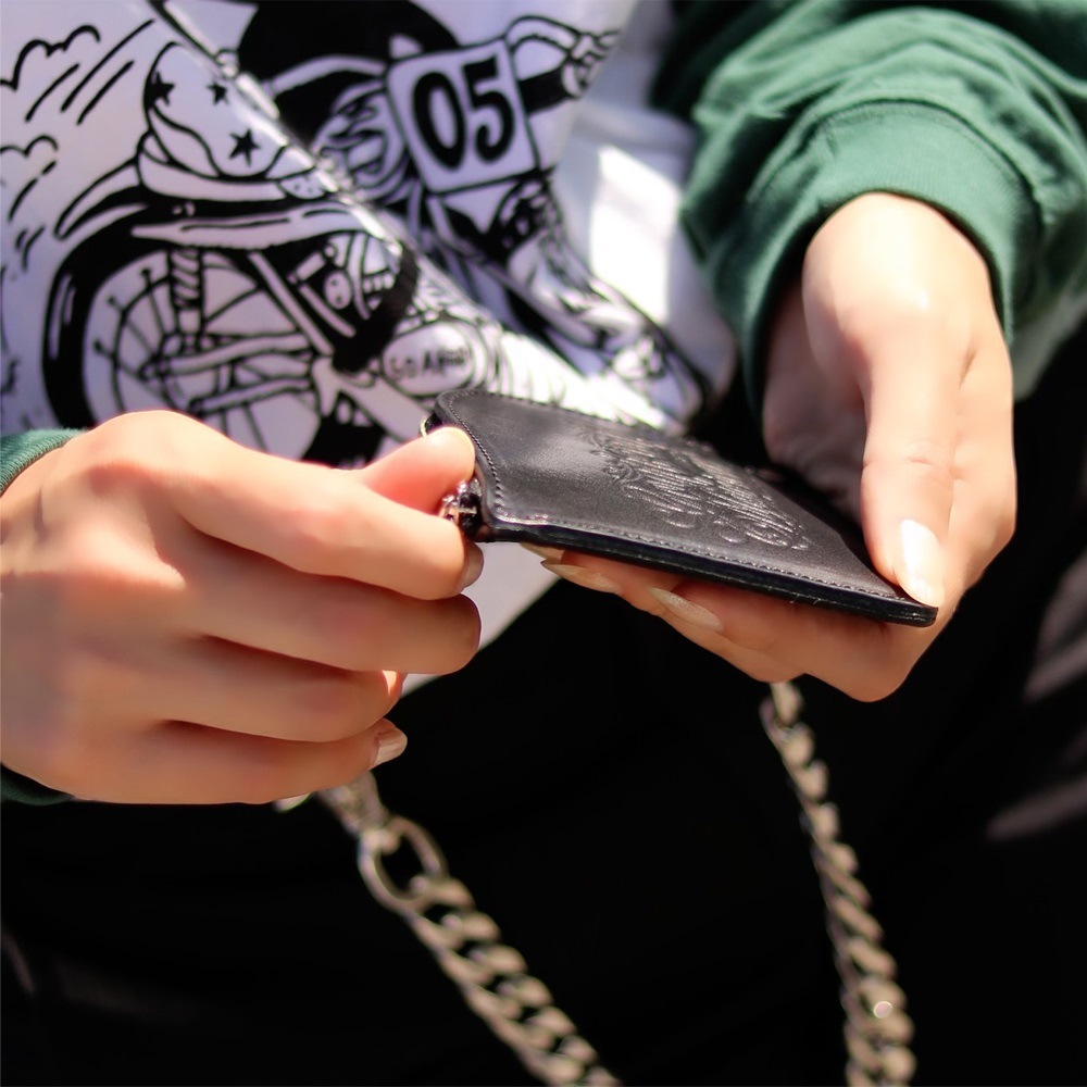 SCRIPT LOGO ZIP MINIMUM WALLET [GOAHEAD/ゴーアヘッド]